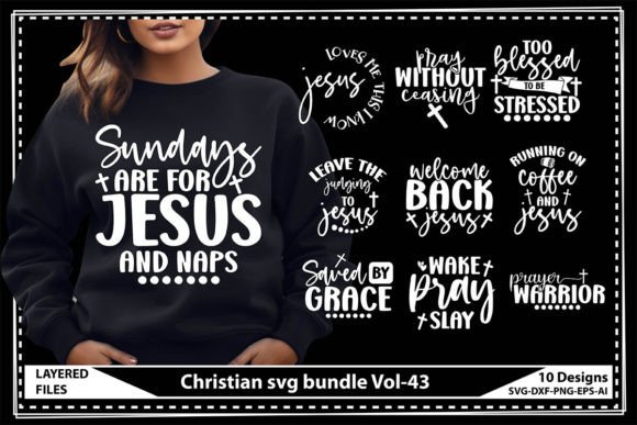 Christian Svg Bundle Vol-43 and T-Shirt Designs