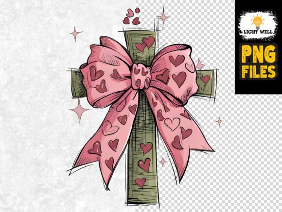 Christian Valentine’s Faith Wooden Cross T-Shirt Designs