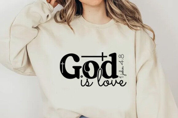 God is Love Svg 1 John 4 8