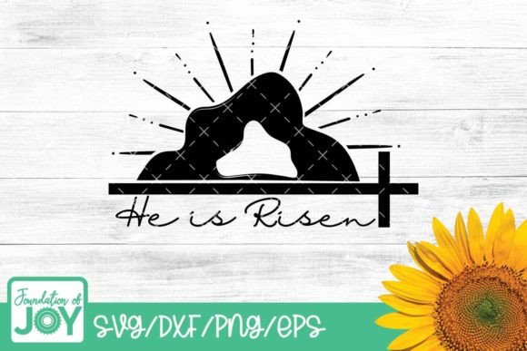 He is Risen, Christian Easter Svg T-Shirt Designs
