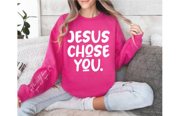 Jesus Chose You PNG for T-Shirt Designs