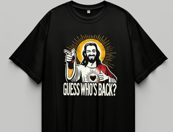 Jesus Funny Religious Png for T-Shirt Designs