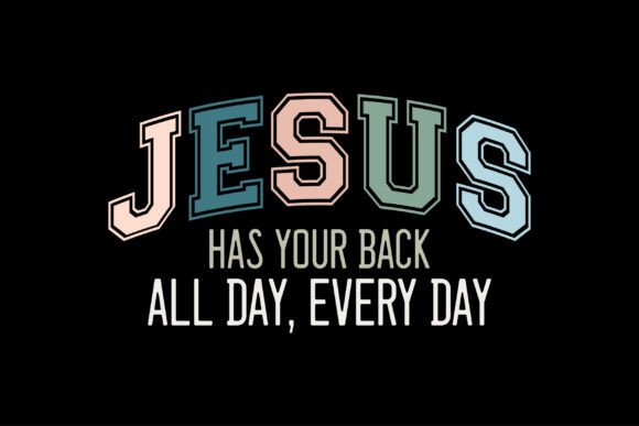 Jesus Has Your Back T-Shirt Designs