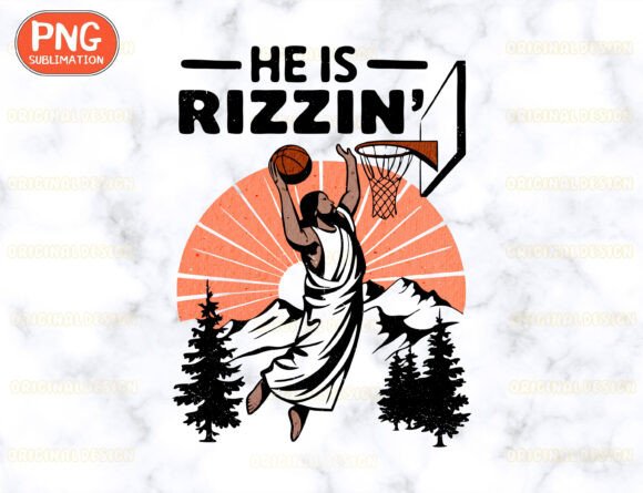 Jesus Playing Basketball Png T-Shirt Designs