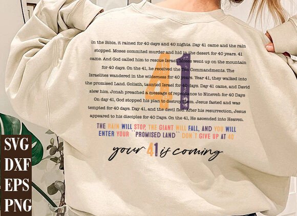 Your 41 is Coming Svg Png, Christian Svg T-Shirt Designs